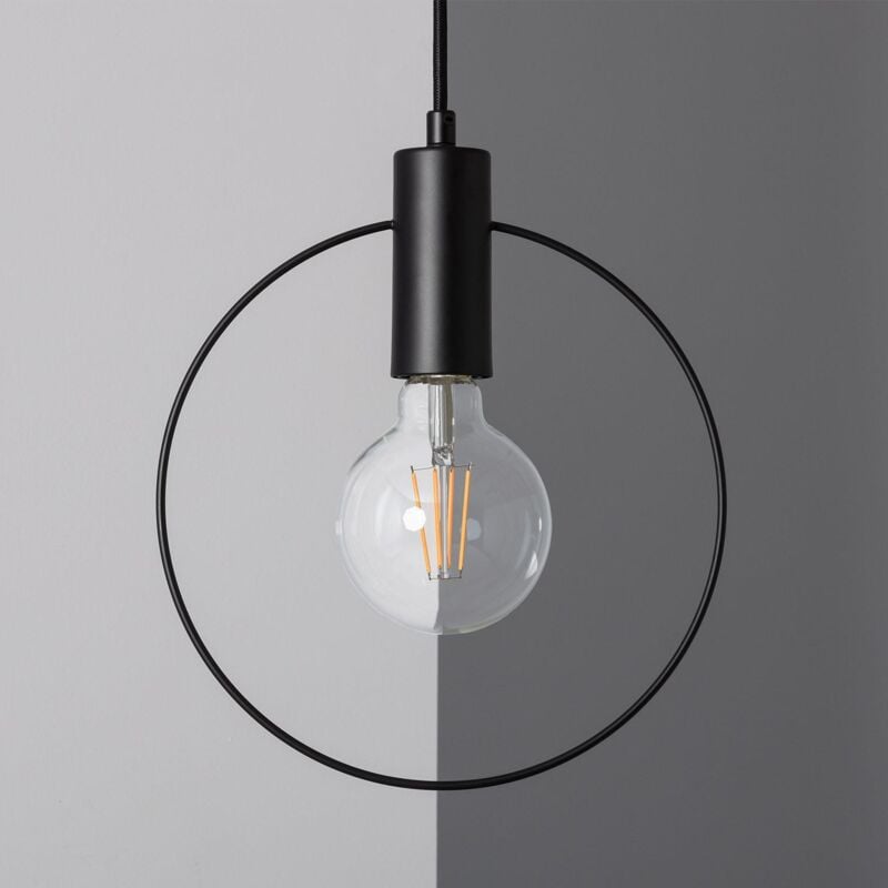 foto del prodotto lampada a sospensione metallo mini otos nero