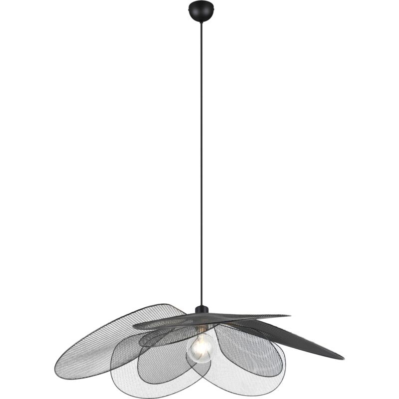 foto del prodotto lampada a sospensione, metallo, nero opaco, d 87 cm, fleure