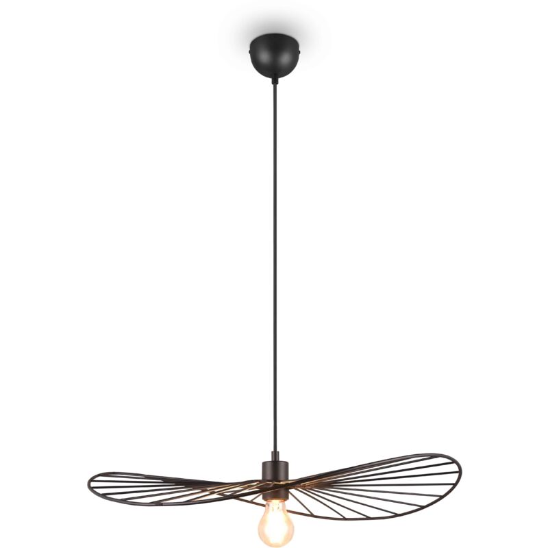 foto del prodotto lampada a sospensione, metallo, nero opaco, d60 cm, chapeau