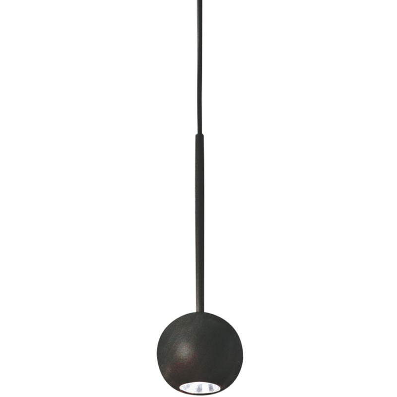 foto del prodotto lampada a sospensione moderna archimede metallo nero led 4w 3000k ip20