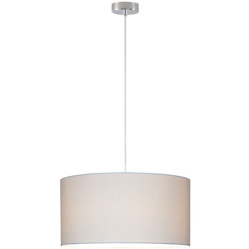 foto del prodotto lampada a sospensione mosella, carta, plastica, metallo, argento, beige, 50x50x120 cm