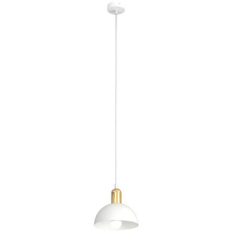 foto del prodotto lampada a sospensione moto, metallo, plastica, bianco, 18x18x140 cm