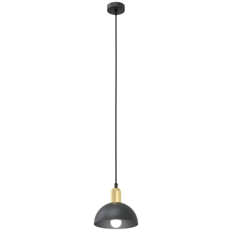 foto del prodotto lampada a sospensione moto, metallo, plastica, nero, 18x18x140 cm