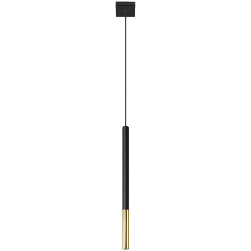 foto del prodotto lampada a sospensione mozaica oro nero 8x100x8cm sollux