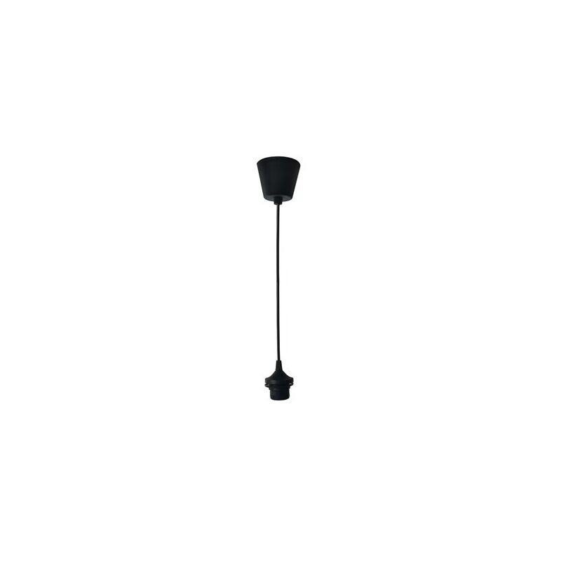 foto del prodotto lampada a sospensione nera opaca 1xe27