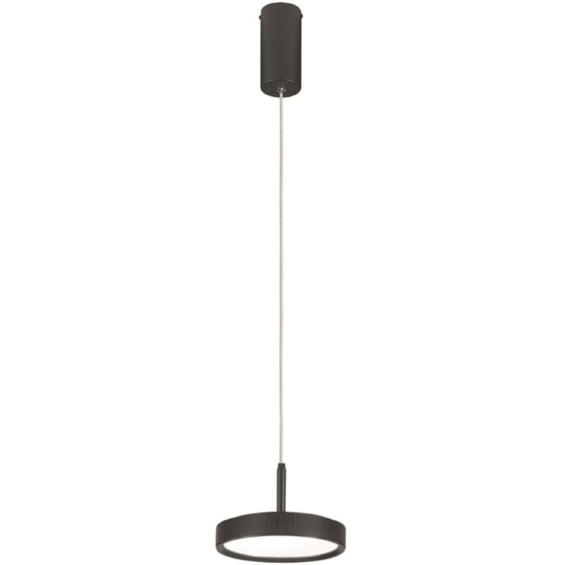 foto del prodotto lampada a sospensione nina d19 cm in metallo verniciato nero 1 luce led