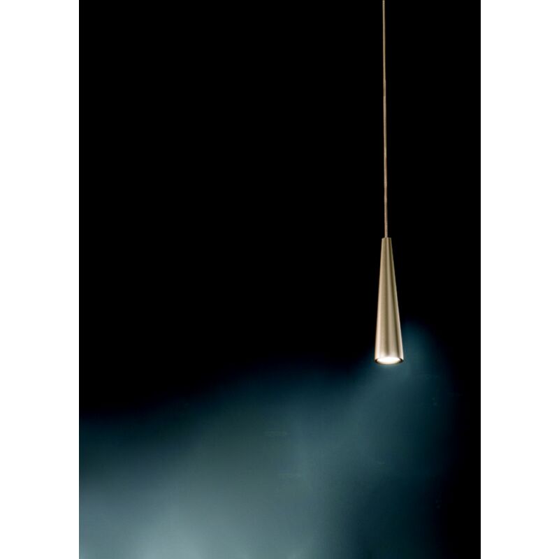 foto del prodotto lampada a sospensione noa d6 cm alluminio verniciato a polvere oro piccolo