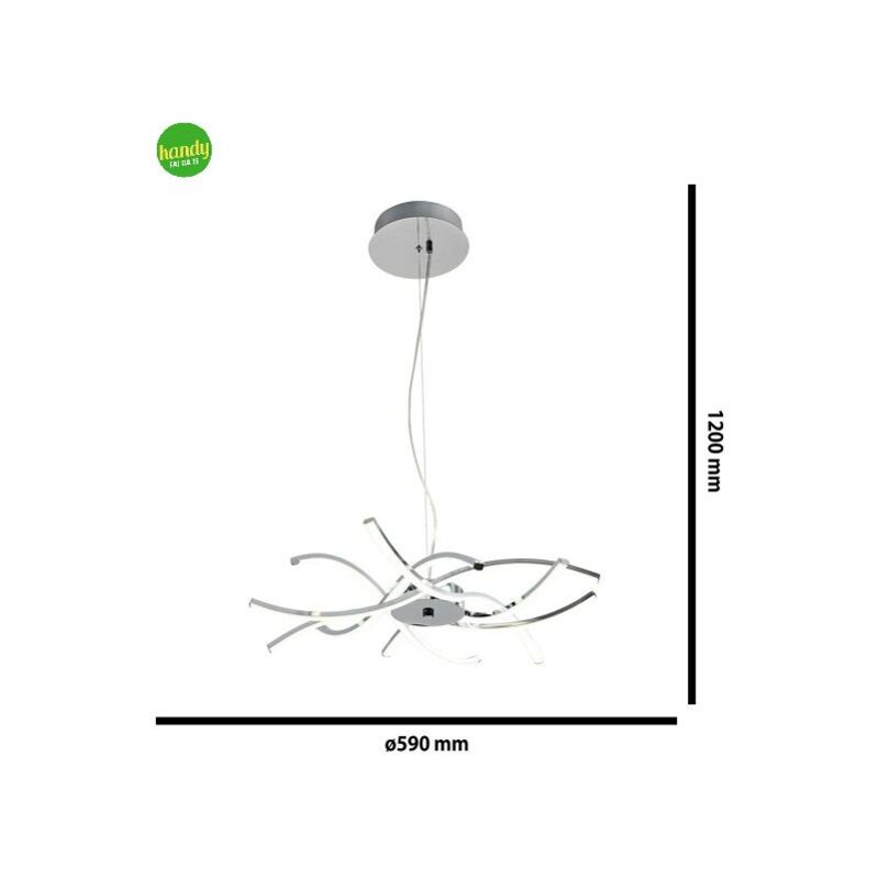 foto del prodotto lampada a sospensione novecento roxie 48w bianco
