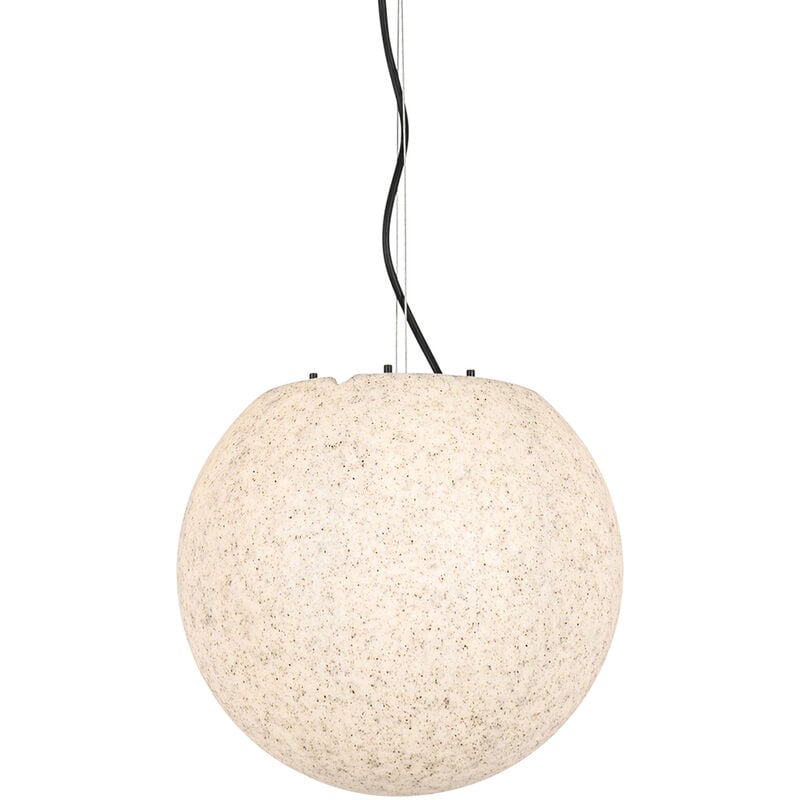 foto del prodotto lampada a sospensione nura moderno plastico grigio sfera max. 1 x watt qazqa