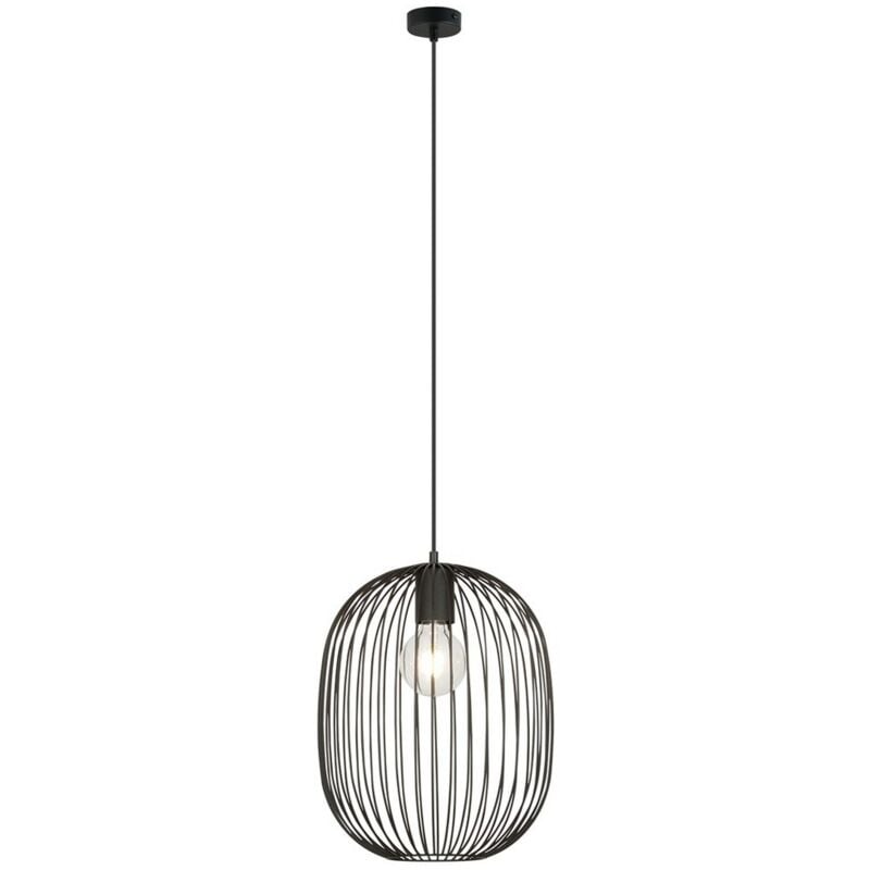 foto del prodotto lampada a sospensione onyx, acciaio verniciato a polvere, nero, 33x100x33 cm