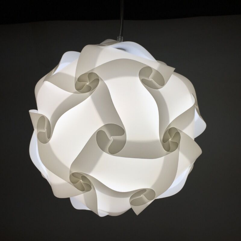 foto del prodotto lampada a sospensione paralume diy interna lampadario da soffitto paralume rotondo plafoniera paralume 40cm