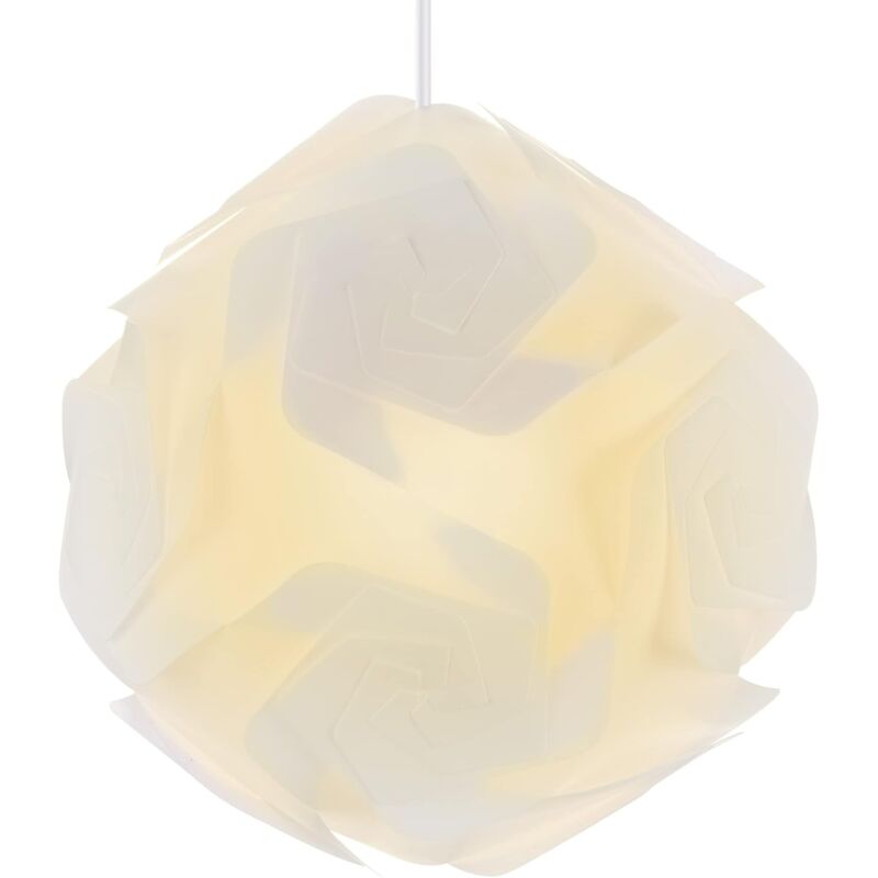 foto del prodotto lampada a sospensione paralume diy moderno lampadario da soffitto paralume bianco creativo