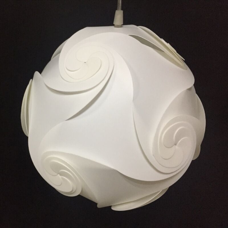 foto del prodotto lampada a sospensione paralume diy moderno lampadario da soffitto paralume elegante art d eco
