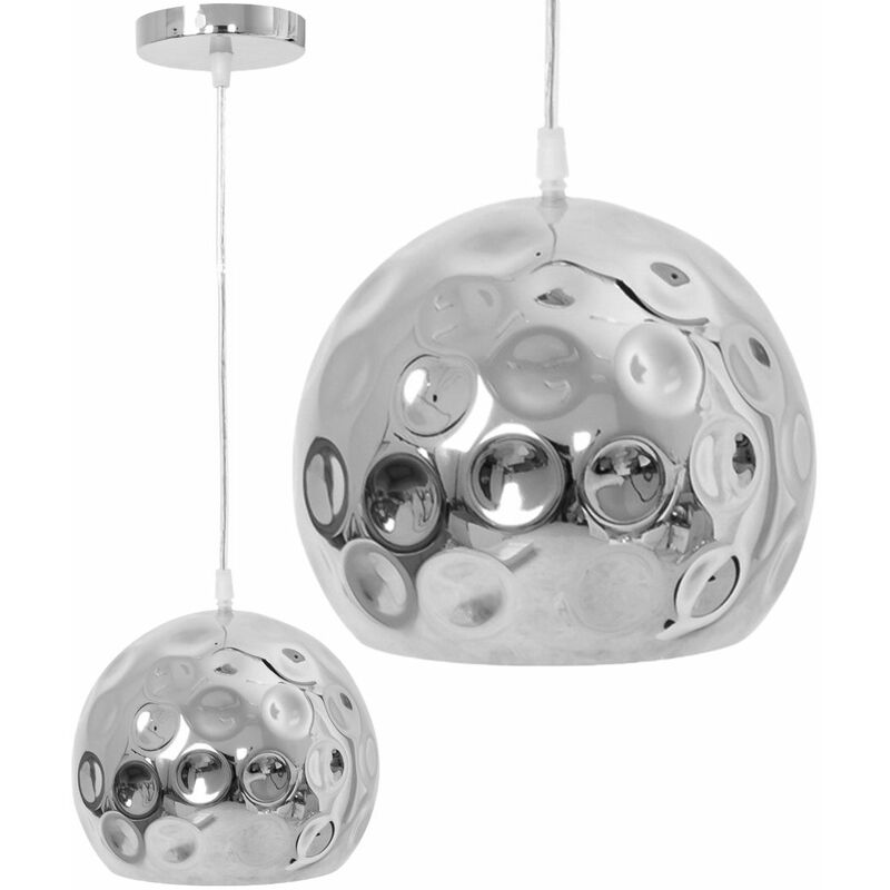 foto del prodotto lampada a sospensione pensile rispecchiata silver app275 1cp e27