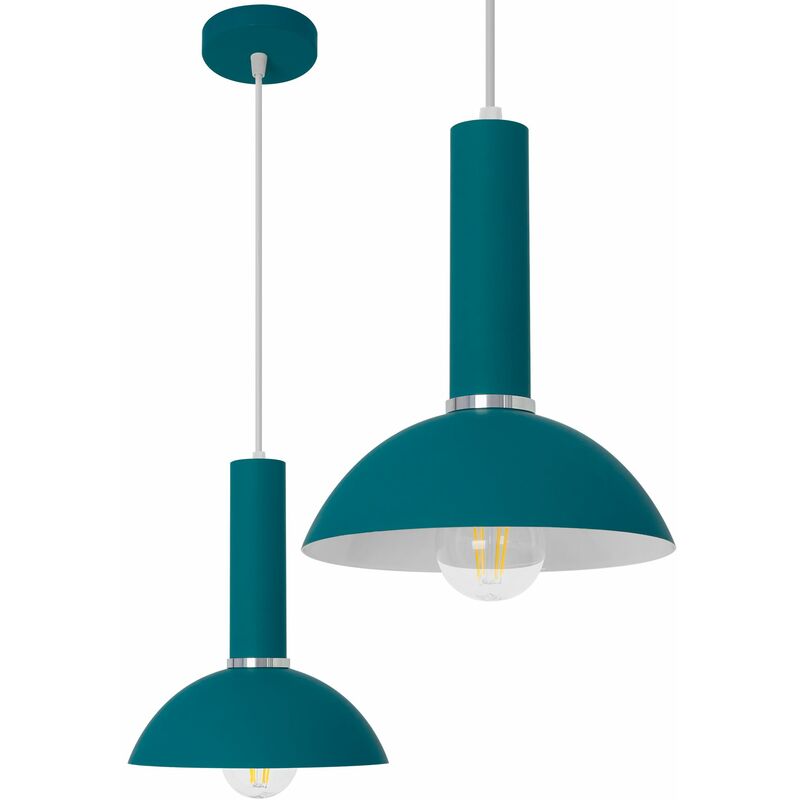 foto del prodotto lampada a sospensione pensile singola osti c verde e27