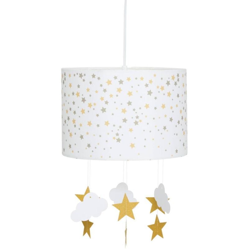 foto del prodotto lampada a sospensione per bambini giallo senape d30cm atmosphera cr ateur d int rieur