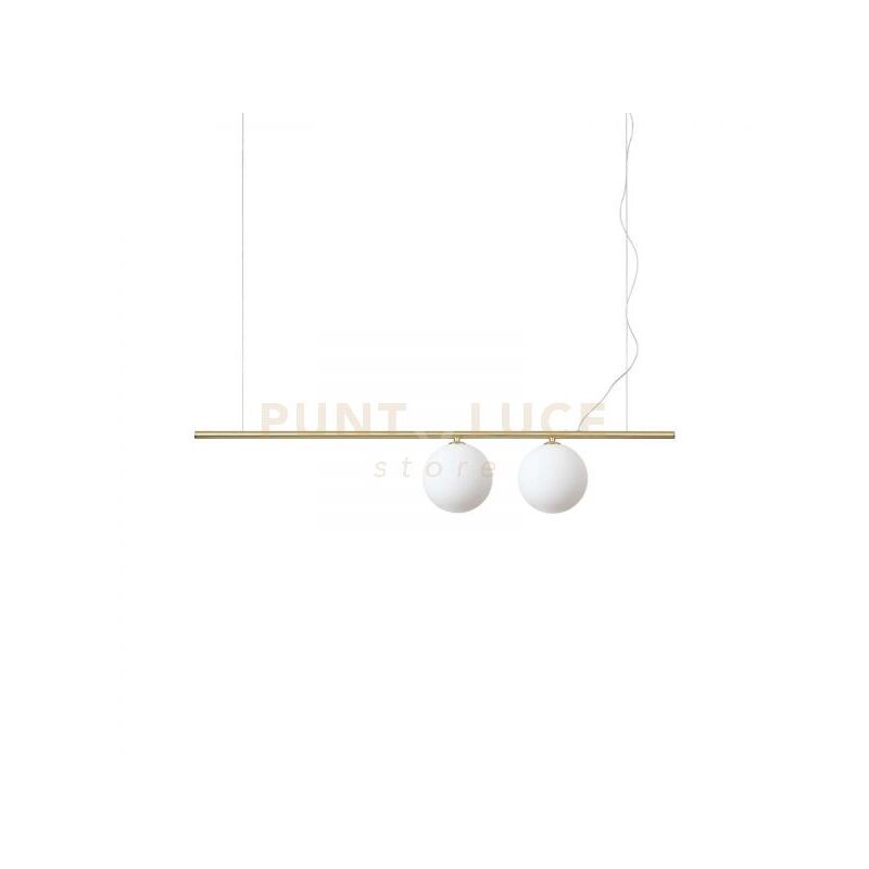foto del prodotto lampada a sospensione perline sp2 ottone