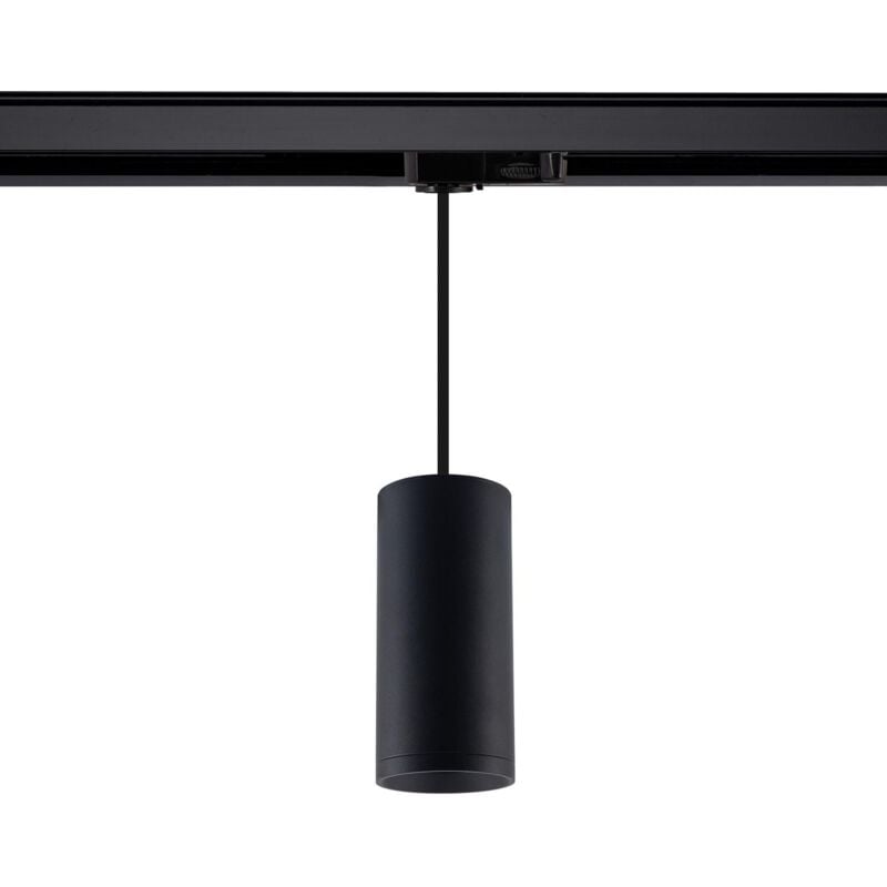 foto del prodotto lampada a sospensione quarzo per binario trifase per lampadina gu10 nero