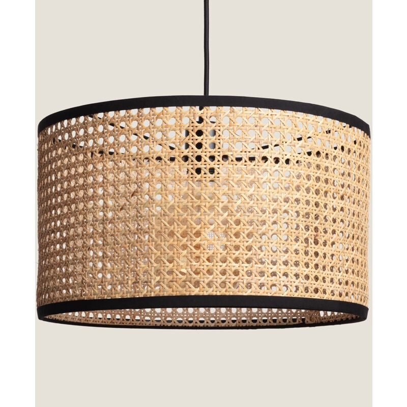 foto del prodotto lampada a sospensione rattan huela naturale
