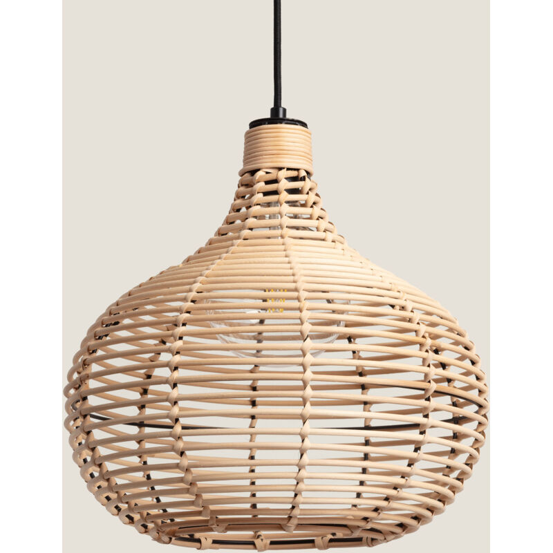 foto del prodotto lampada a sospensione rattan yantai naturale