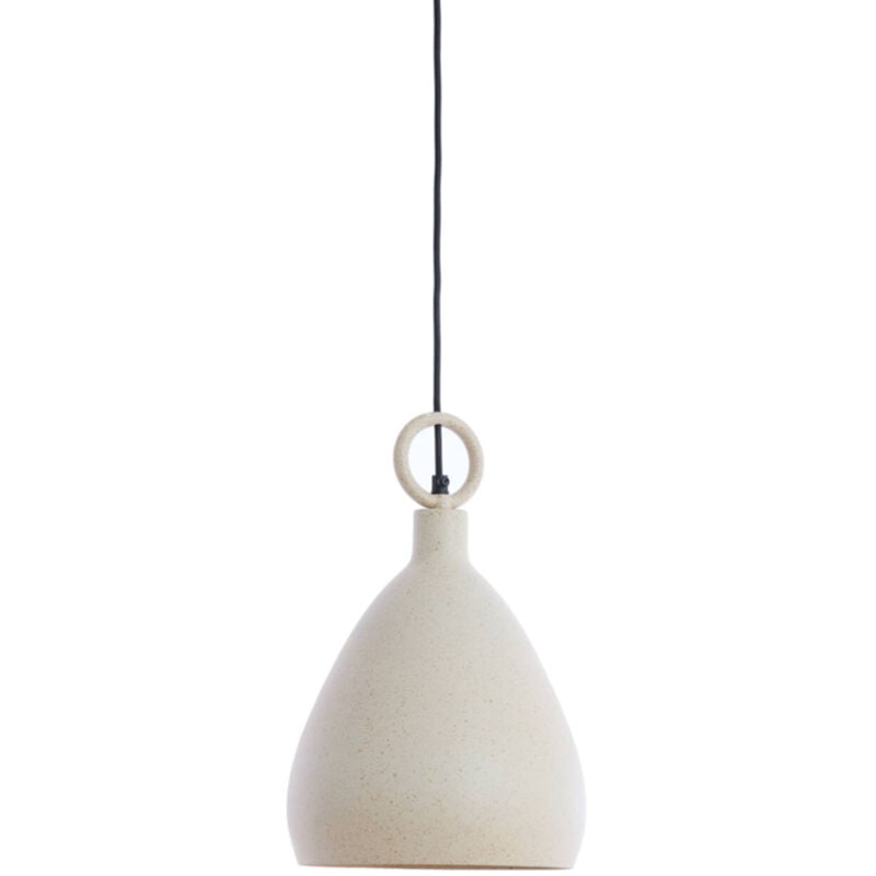 foto del prodotto lampada a sospensione risari beige metallo light living
