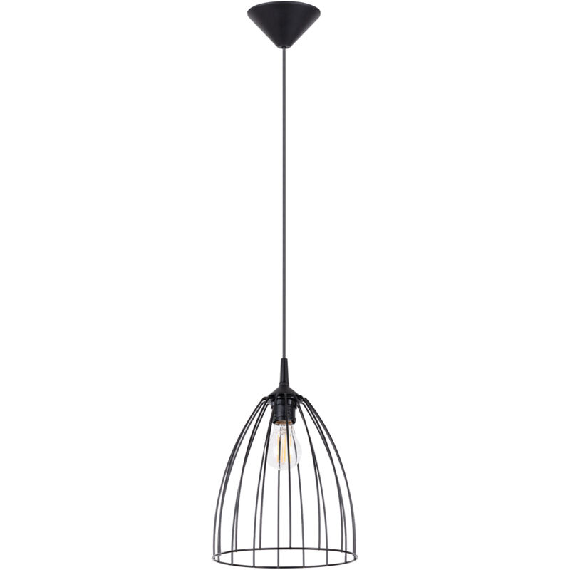 foto del prodotto lampada a sospensione ritz nero 23x92x23cm sollux