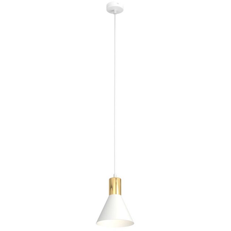 foto del prodotto lampada a sospensione rosa, metallo, plastica, bianco, 16x16x140 cm