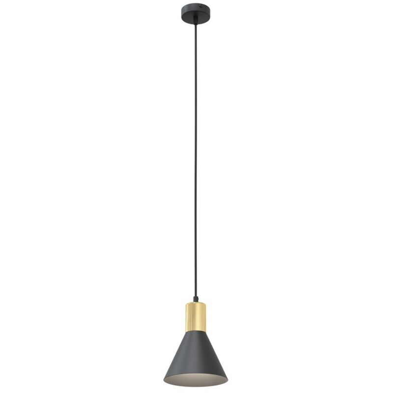 foto del prodotto lampada a sospensione rosa, metallo, plastica, nero, 16x16x140 cm