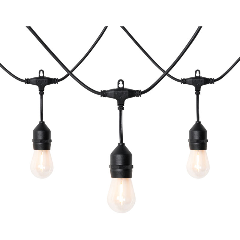 foto del prodotto lampada a sospensione russell moderno plastico nero oblungo led module max. 10 x 1 watt qazqa
