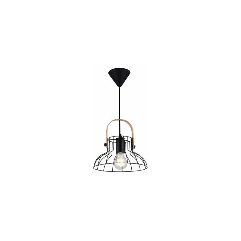 foto del prodotto lampada a sospensione serie fundi e27 240mm nero
