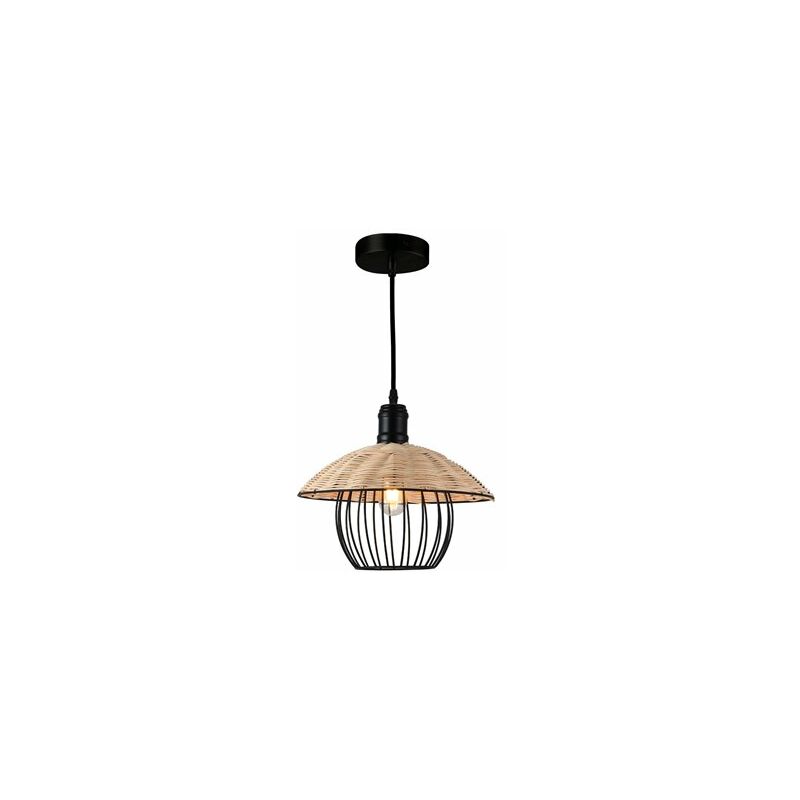 foto del prodotto lampada a sospensione serie fundi e27 300mm nero