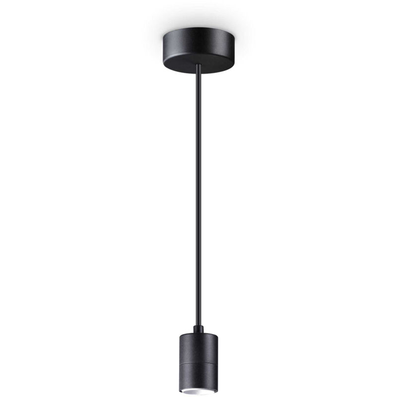 foto del prodotto lampada a sospensione set metallo nero 1 luce e27