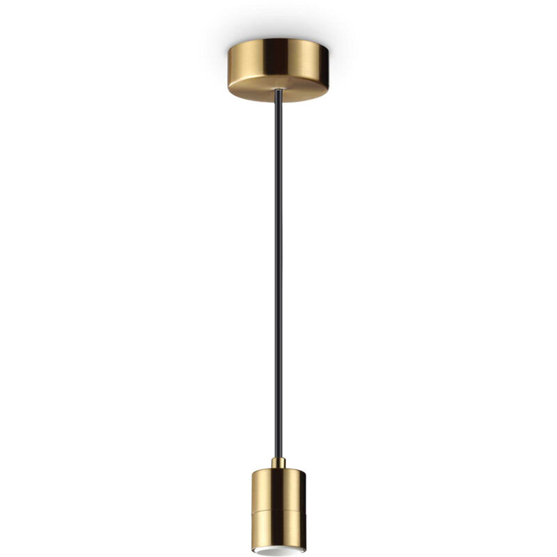 foto del prodotto lampada a sospensione set metallo ottone 1 luce e27