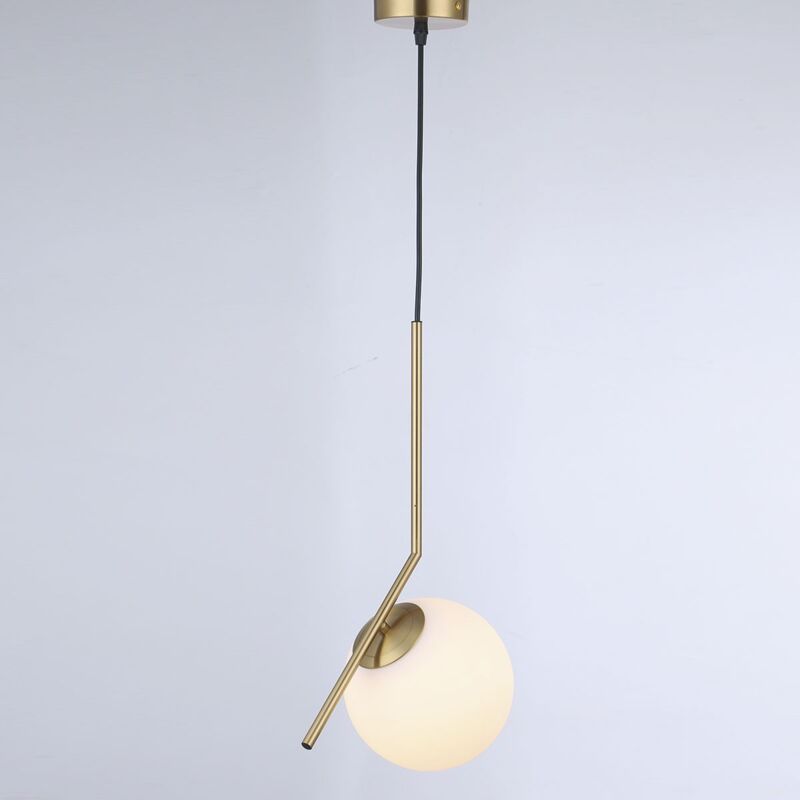 foto del prodotto lampada a sospensione sfera di cristallo hermi e27