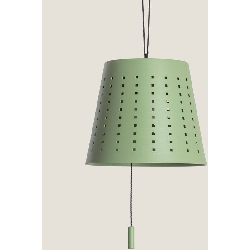 foto del prodotto lampada a sospensione solare per esterni led 3w banate verde celadon