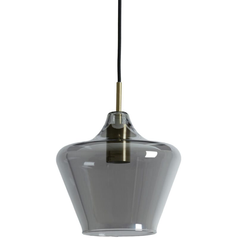 foto del prodotto lampada a sospensione solly nero vetro light living
