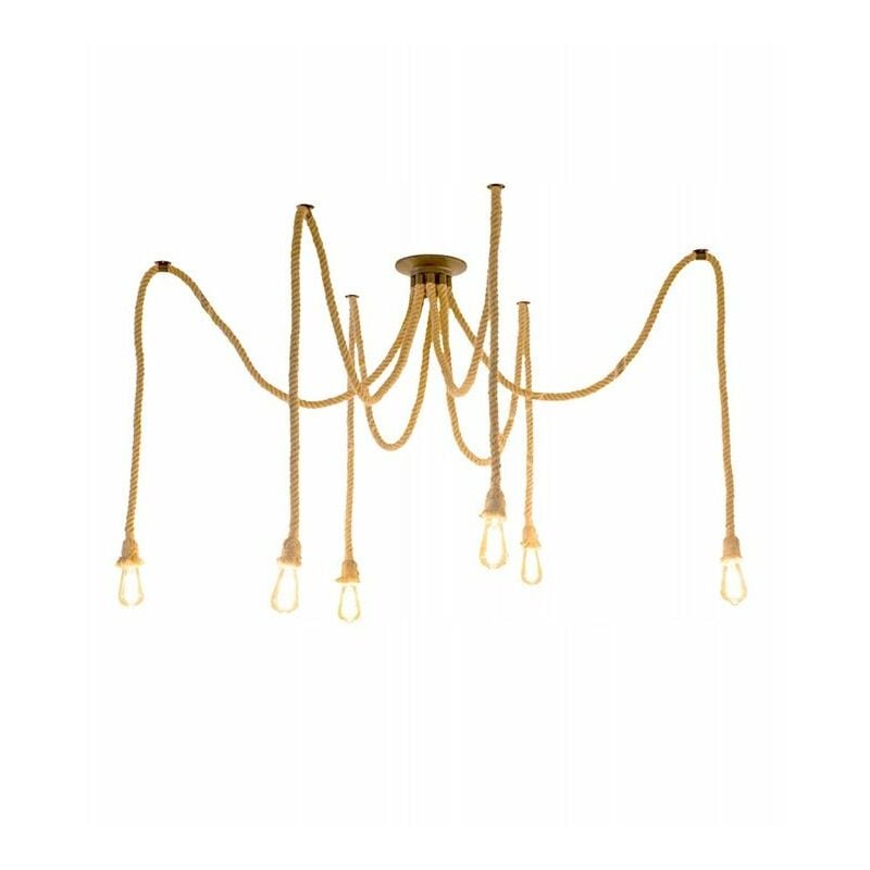 foto del prodotto lampada a sospensione spider rope 6 e27