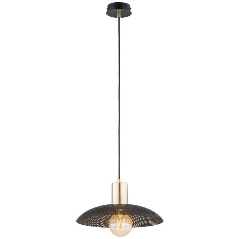foto del prodotto lampada a sospensione spirit, acciaio verniciato a polvere, nero, 30x100x30 cm