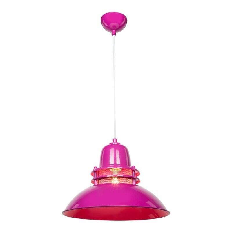 foto del prodotto lampada a sospensione stile industriale tibet asz0872 colore fucsia
