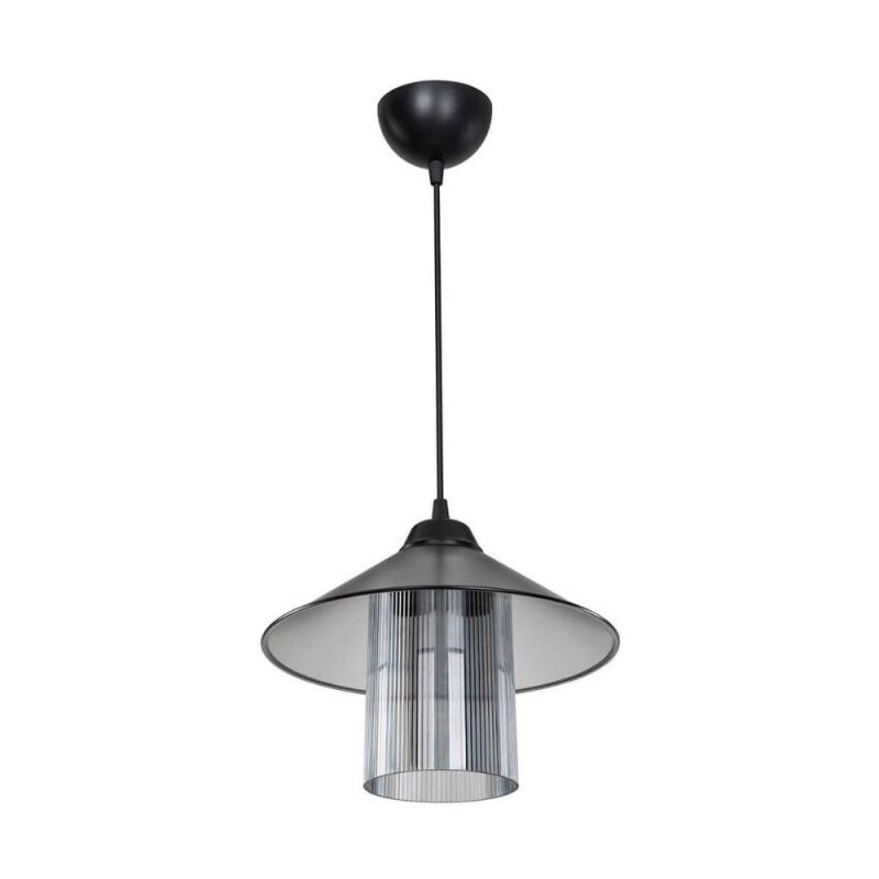 foto del prodotto lampada a sospensione stile vintage diffusore e paralume fum inka asz1463