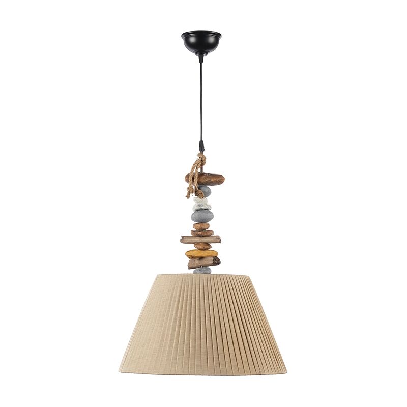 foto del prodotto lampada a sospensione stoney in metallo e acrilico, e27