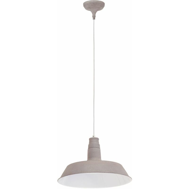 foto del prodotto lampada a sospensione struttura grigia pendolo illuminazione camera ospiti e27 eglo 49252