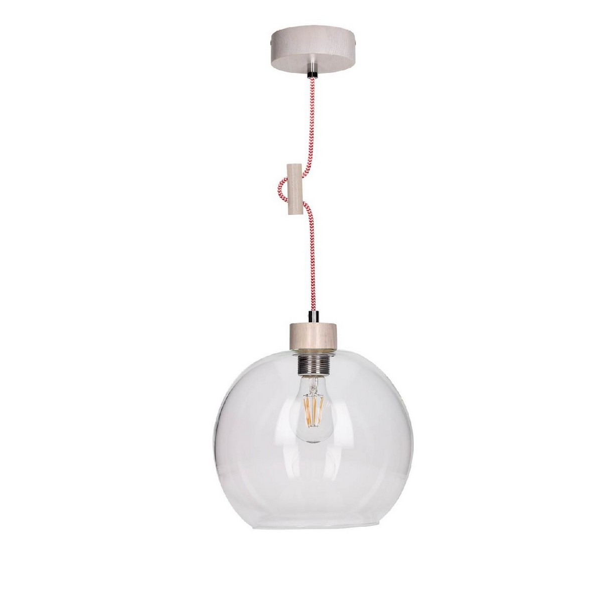 foto del prodotto lampada a sospensione svea, bianco, vetro, 24x24x100 cm, epikasa
