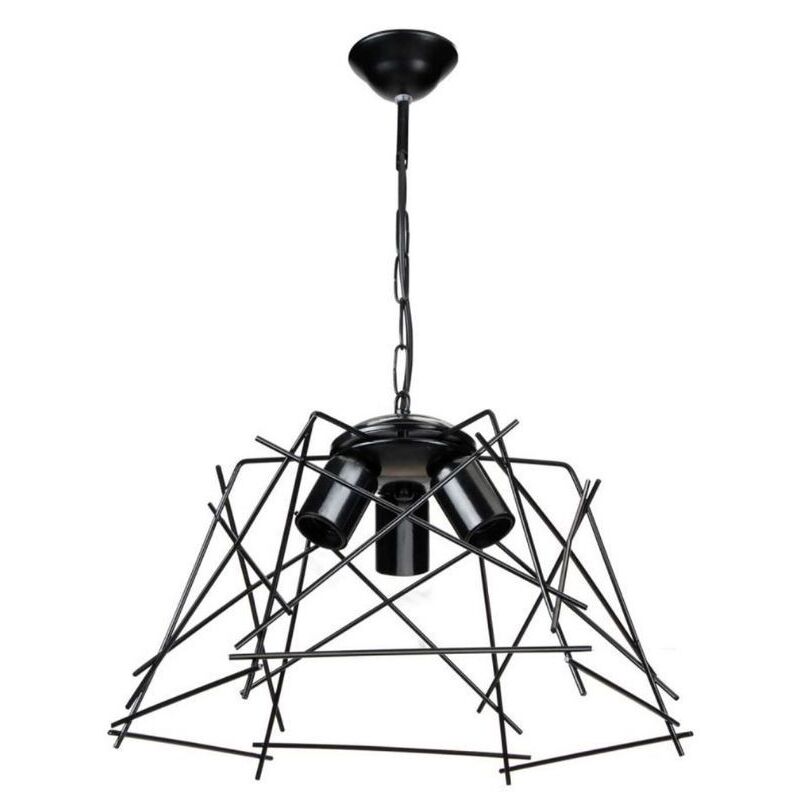 foto del prodotto lampada a sospensione tena mdl3854 luci in metallo nero asimmetrico