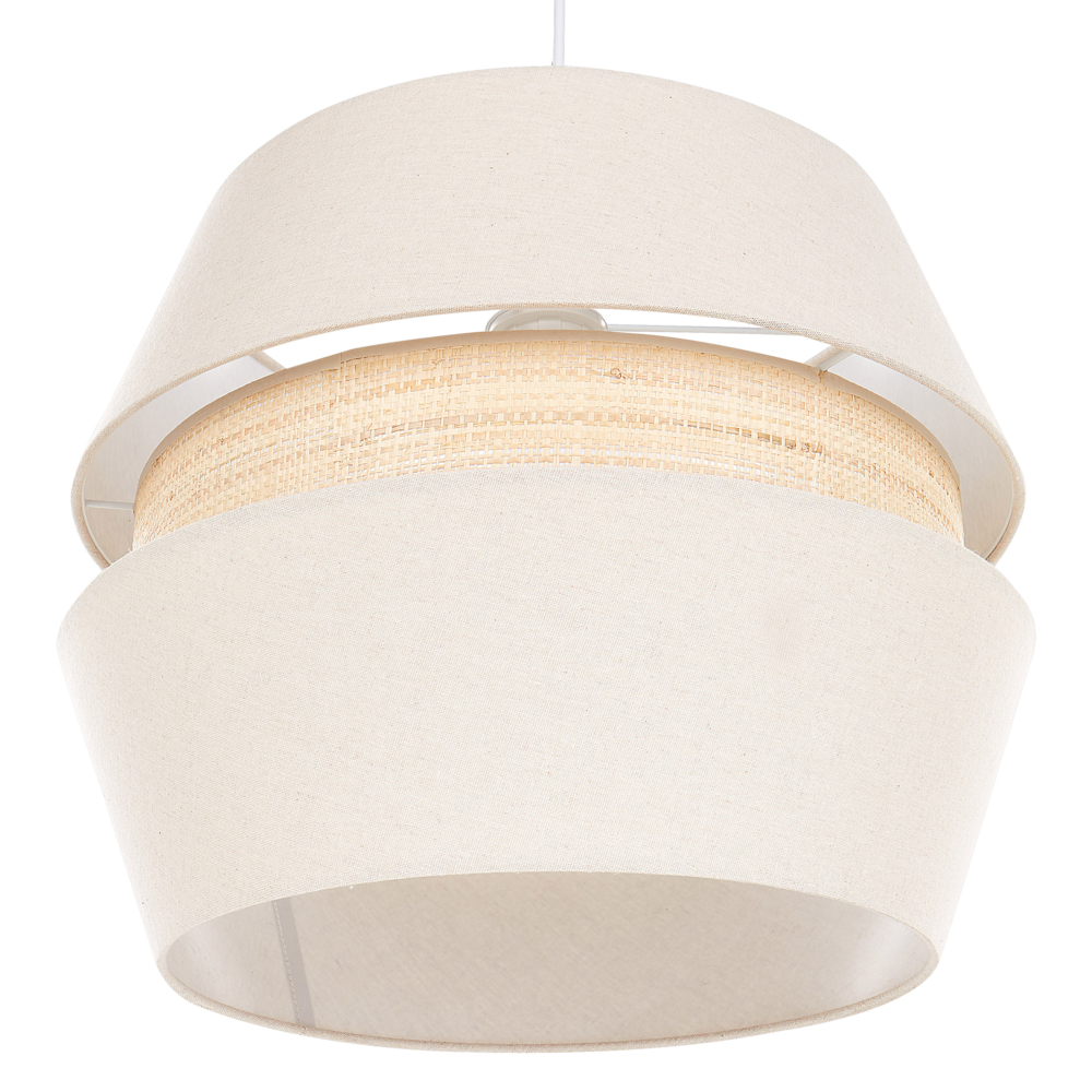 foto del prodotto lampada a sospensione tessuto di carta blu 182 cm con frange e illuminazione a sospensione retro vintage
