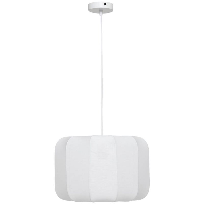 foto del prodotto lampada a sospensione tobie in cotone bianco d37cm atmosphera cr ateur d int rieur