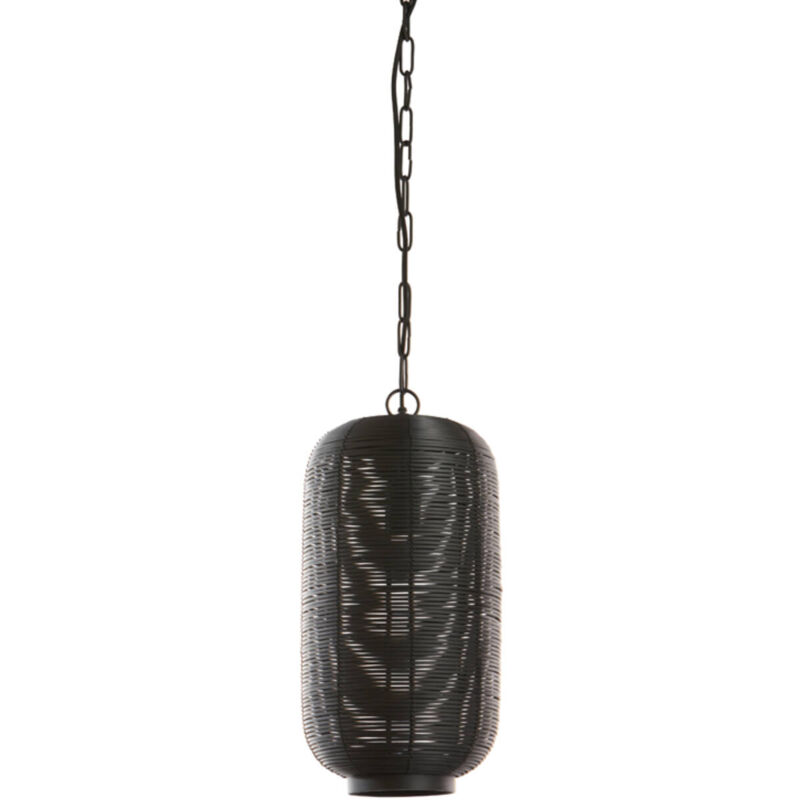 foto del prodotto lampada a sospensione tomek nero metallo light living