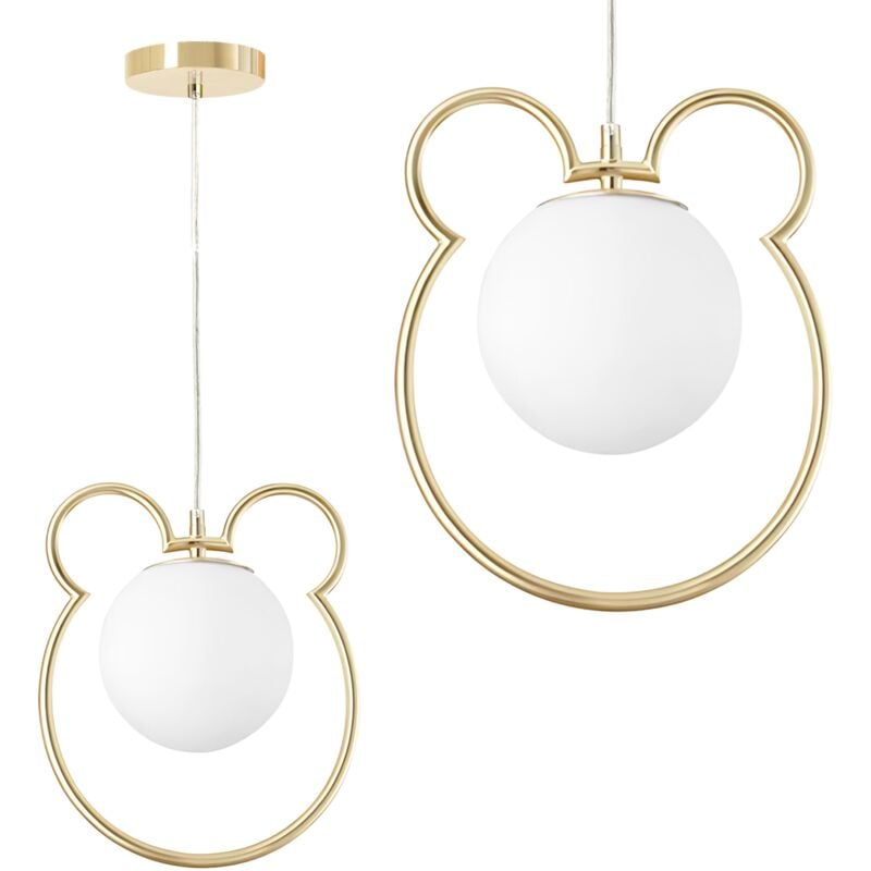 foto del prodotto lampada a sospensione toolight g105-1w gold white