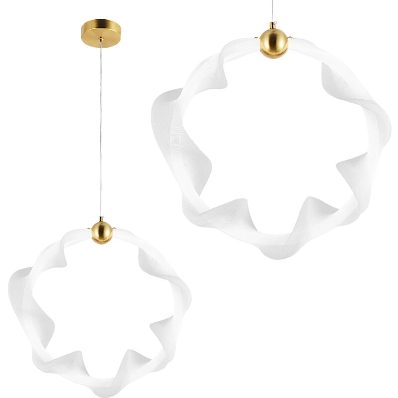 foto del prodotto lampada a sospensione toolight led g014 1cp white gold