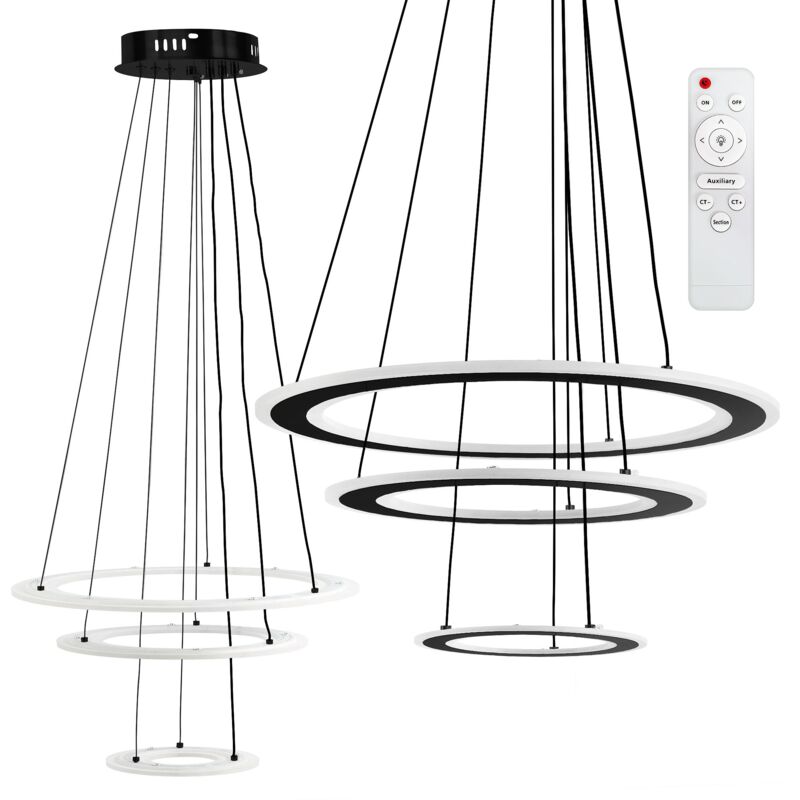foto del prodotto lampada a sospensione toolight led g040 3cp black